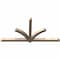 Ekena Millwork Redmond Smooth Timber Gable Bracket, Douglas Fir, 84"W x 42"H x 3 1/2"D x 3 1/2"F, 12/12 Pitch GBW084X42X0404RED00SDF - alternate 4